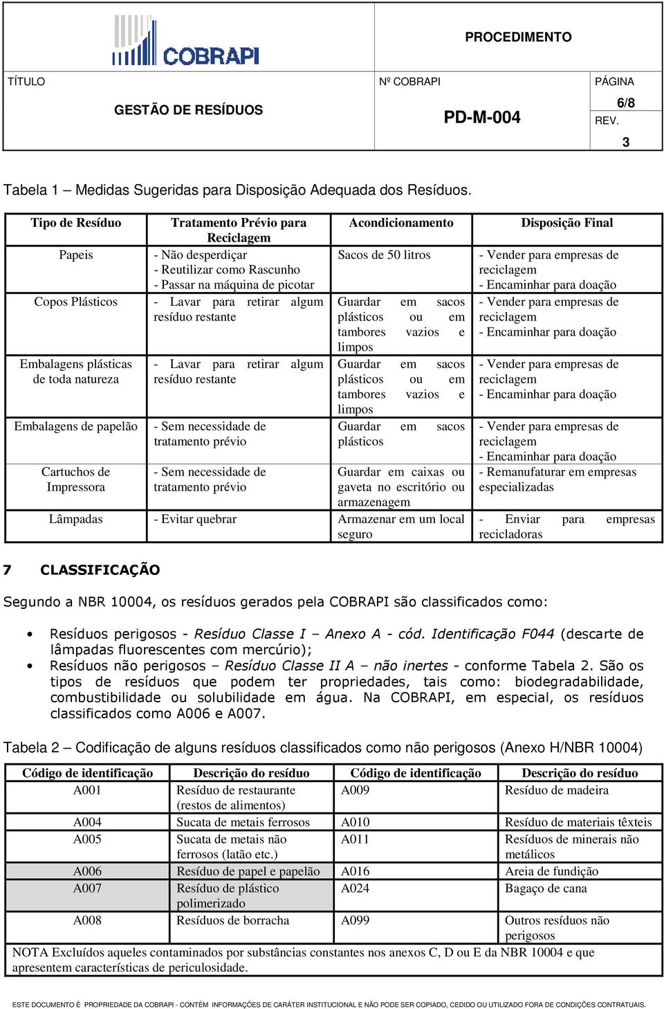 Rascunho - Passar na máquina de picotar - Lavar para retirar algum resíduo restante - Lavar para retirar algum resíduo restante - Sem necessidade de tratamento prévio - Sem necessidade de tratamento