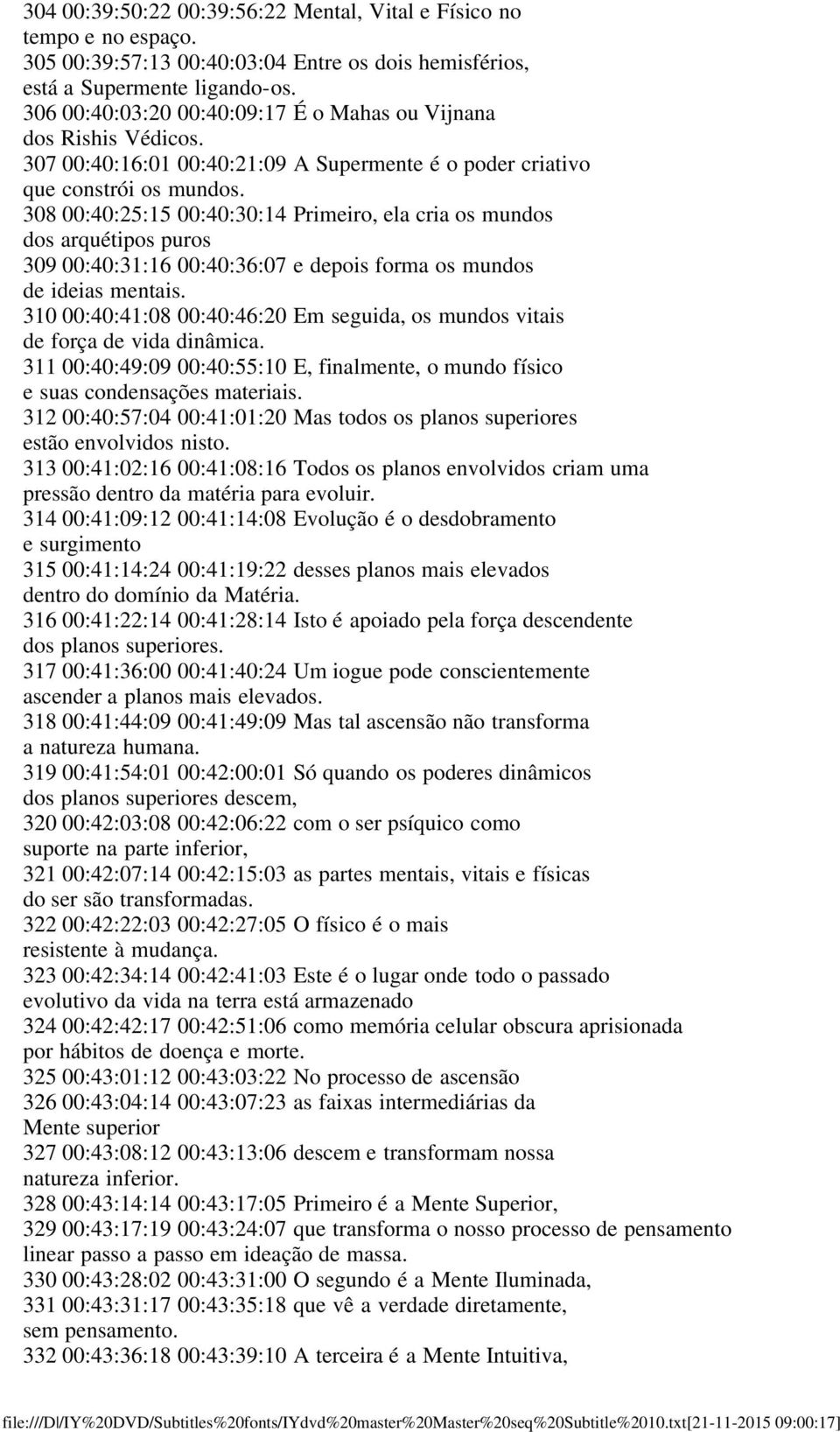 308 00:40:25:15 00:40:30:14 Primeiro, ela cria os mundos dos arquétipos puros 309 00:40:31:16 00:40:36:07 e depois forma os mundos de ideias mentais.