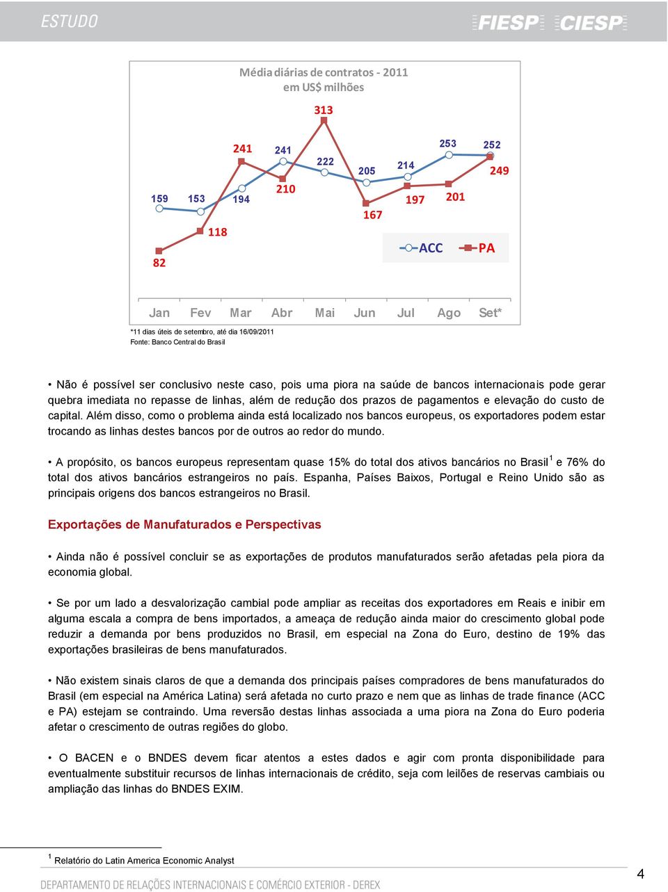 dos prazos de pagamentos e elevação do custo de capital.