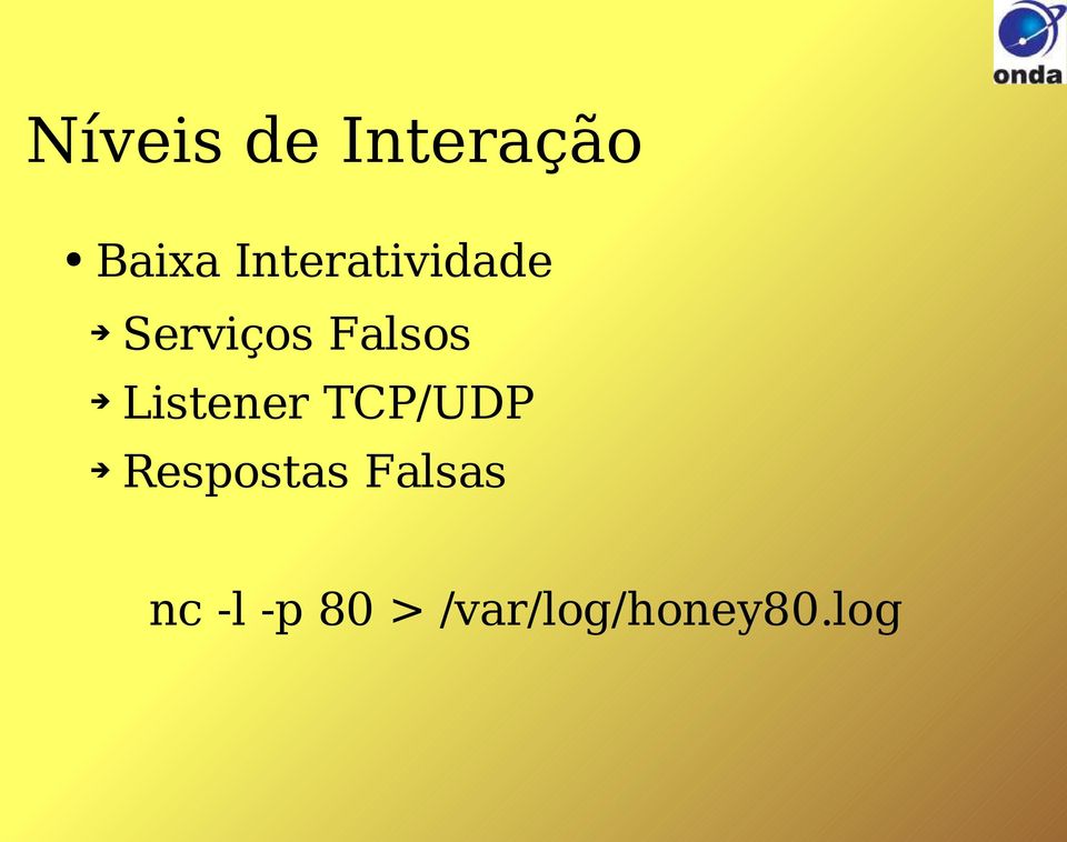 Listener TCP/UDP Respostas