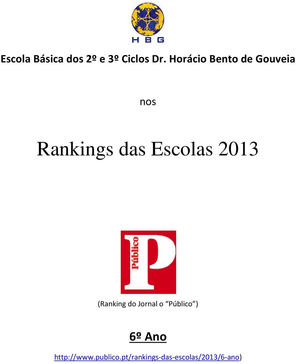 Escolas 2013 (Ranking do Jornal o Público )