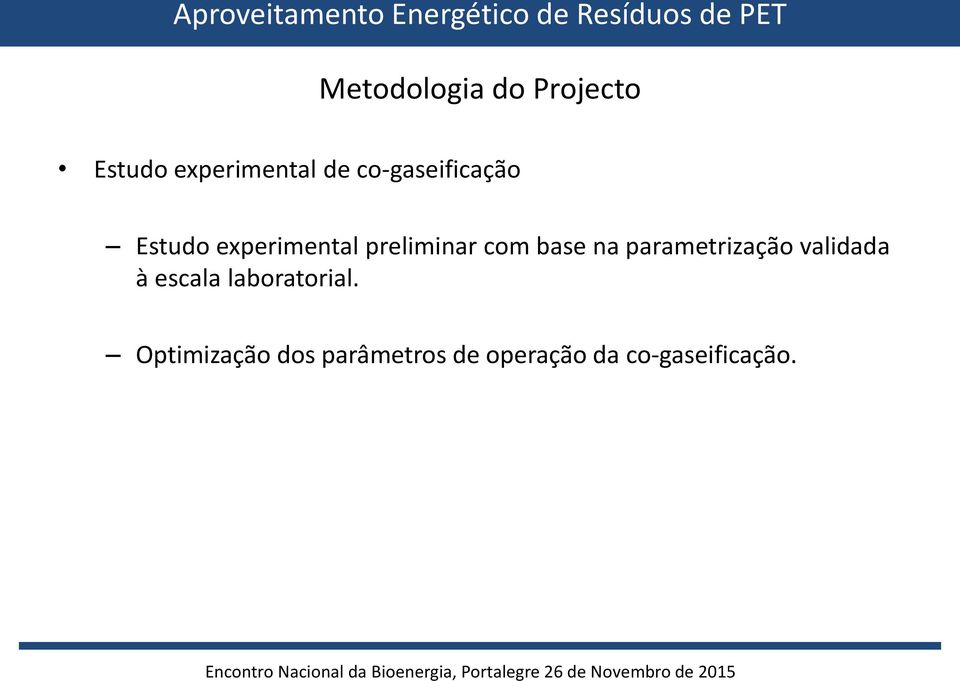 base na parametrização validada à escala