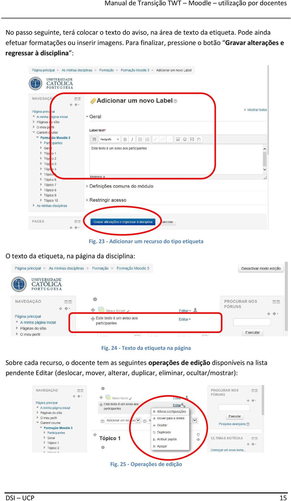 23 - Adicionar um recurso do tipo etiqueta Fig.