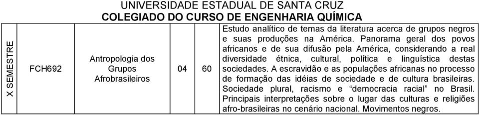 sociedades. A escravidão e as populações africanas no processo de formação das idéias de sociedade e de cultura brasileiras.