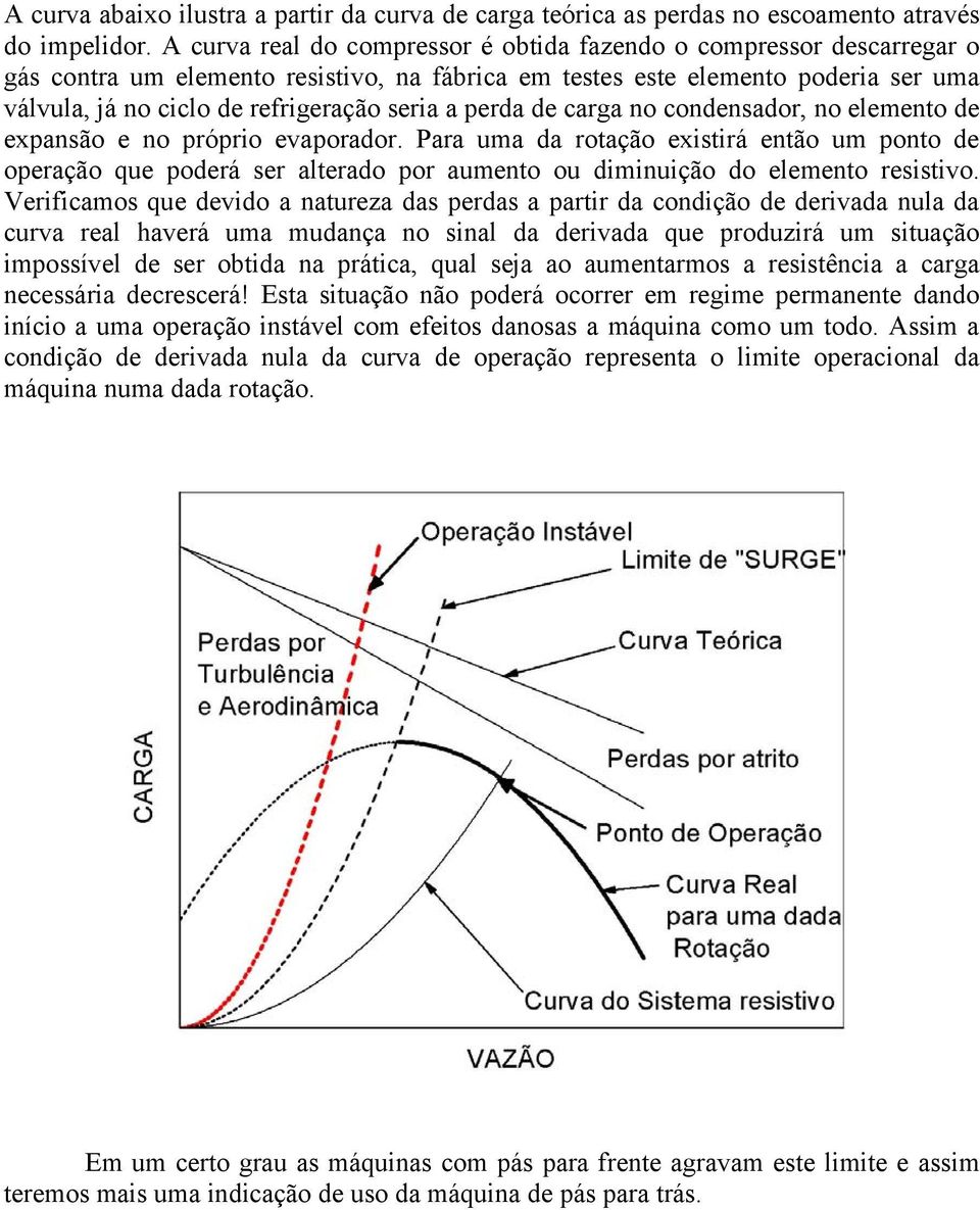 a perda de carga no condensador, no elemento de expansão e no próprio evaporador.