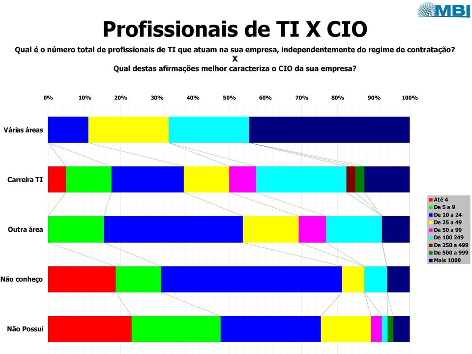 X Qual destas afirmações melhor caracteriza o CIO da sua empresa?