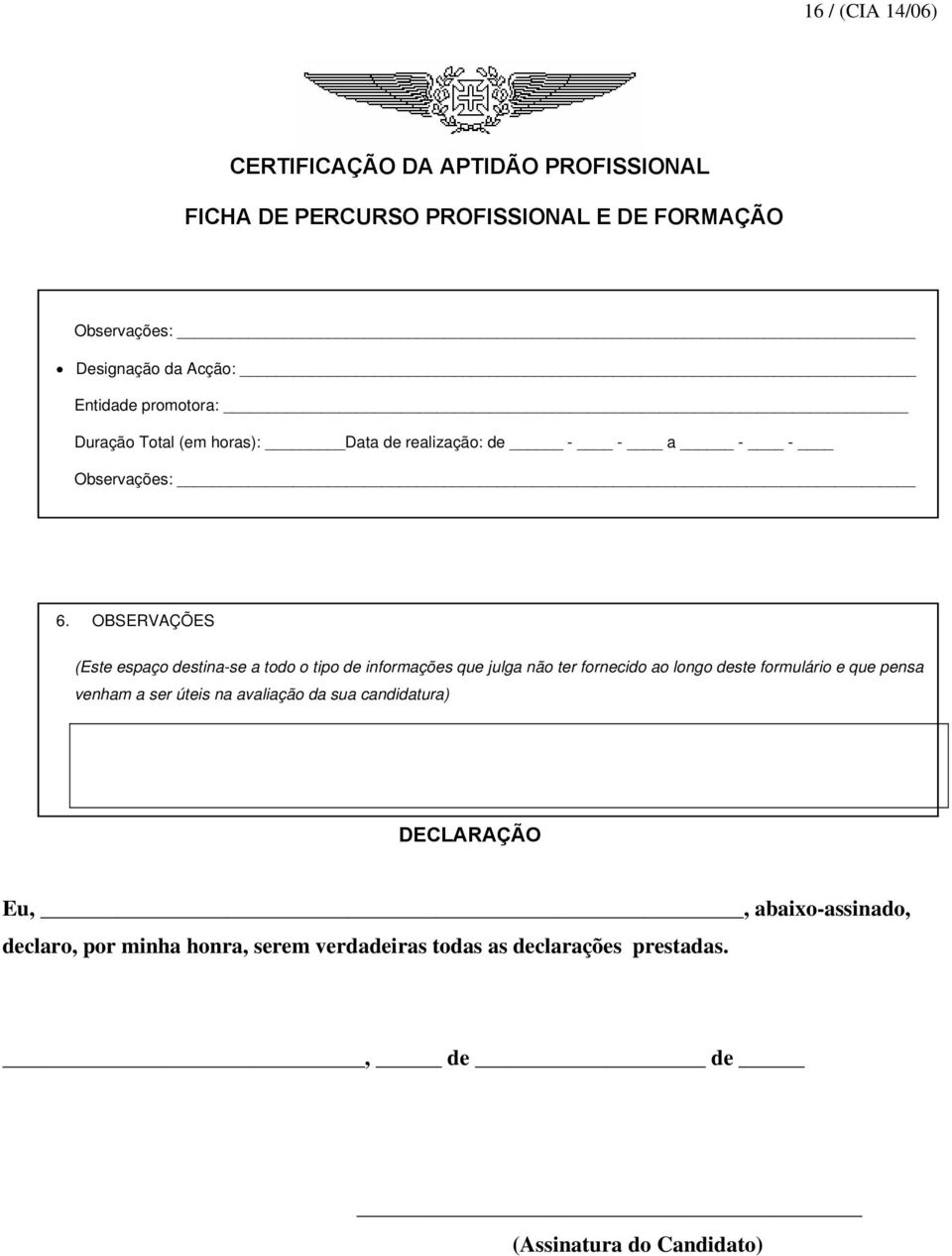 CERTIFICADOS DE APTIDÃO PROFISSIONAL (CAP) PARA: - PDF Free Download
