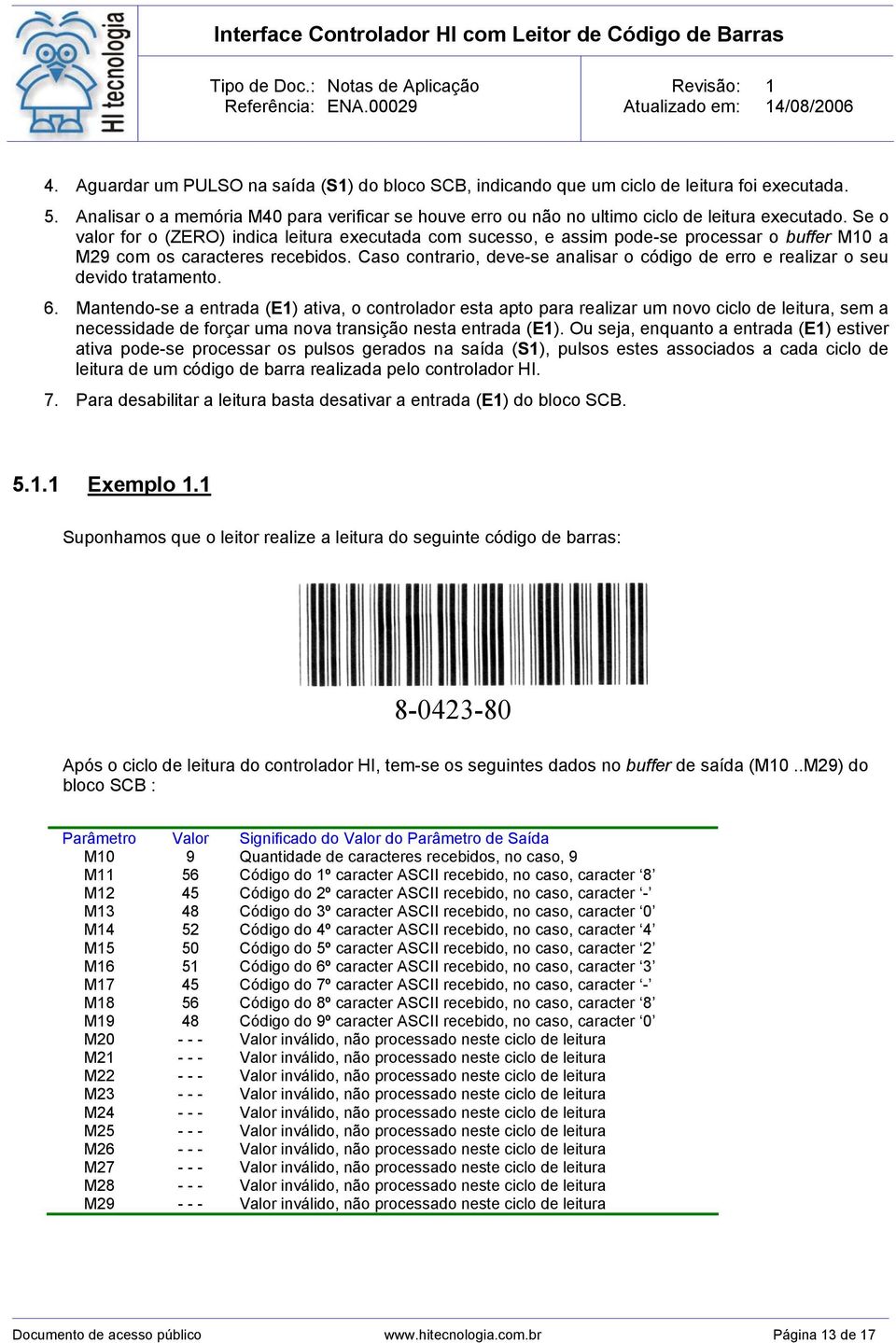 Caso contrario, deve-se analisar o código de erro e realizar o seu devido tratamento. 6.