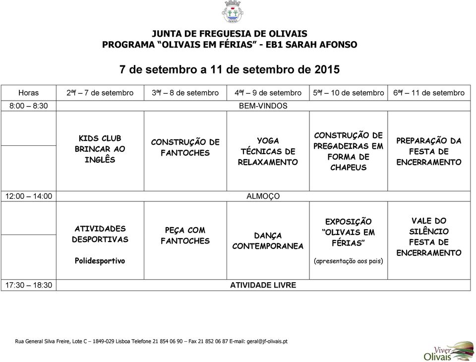 PREGADEIRAS EM FORMA DE CHAPEUS PREPARAÇÃO DA FESTA DE ENCERRAMENTO Polidesportivo PEÇA COM FANTOCHES