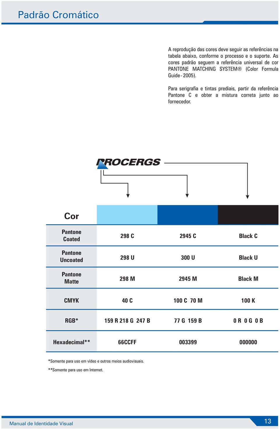 Para serigrafia e tintas prediais, partir da referência Pantone C e obter a mistura correta junto ao fornecedor.