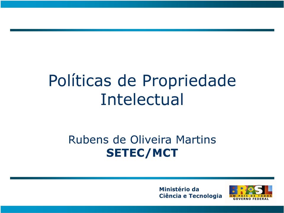 Oliveira Martins SETEC/MCT