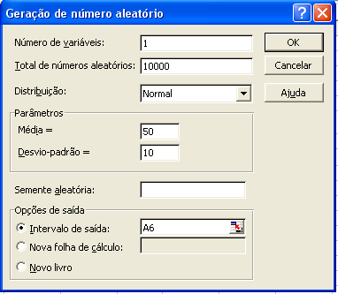 Método de Monte Carlo **Excel 2007 Instalamos o Data Analyses Office Button + Excel Options +