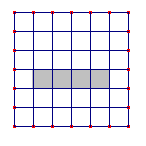 A área da figura pintada é de meio centímetro quadrado Anexo 2: Respostas das Fichas de Área em malha