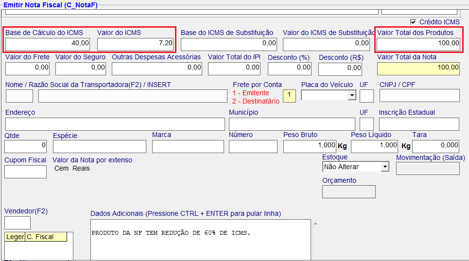 Configurar Impostos dos Produtos - ICMS Ao Emitir uma Nota Fiscal, o ICMS será calculado automaticamente.