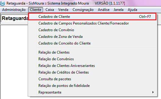 Informar Regime Tributário do Cliente No Módulo Retaguarda,