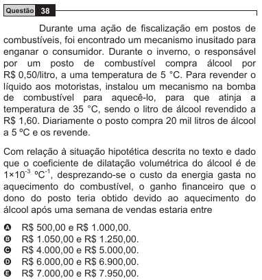 34. (ENEM 2009) 35. (ENEM 2009) Umidade relativa do ar é o termo usado para descrever a quantidade de vapor de água contido na atmosfera.