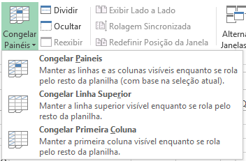 RIVI Tecnologia Manutenção em Computadores (34)9126-4489 (34)3086-6003 Congelar Painéis A ferramenta Congelar Painéis é muito utilizada quando temos uma planilha com muitas linhas ou muitas colunas,