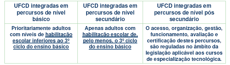 2. FORMAÇÕES MODULARES Características: São capitalizáveis para a obtenção de uma qualificação prevista no Catálogo Nacional de Qualificações (CNQ); Permitem a criação de percursos flexíveis de