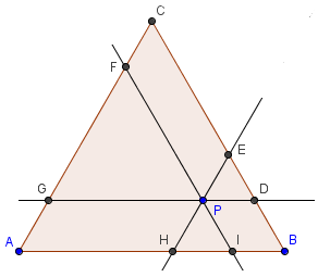 Ensino de qulidde, qunto ntes, melor 1 Trçm-se três rets ssndo or P, rlels os ldos do triângulo BC Os três triângulos menores PFG, PED e PHI, tmém são equiláteros (ver figur) Deste modo, X, Y e Z,