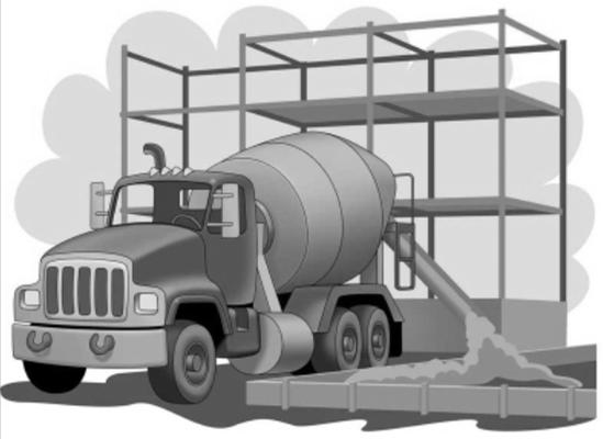 13) A carga de 25 m 3 de concreto de um caminhão betoneira será totalmente despejada em uma obra de três blocos.