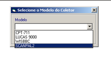 Coletor de Dados no Sismoura Alguns modelos de Coletores de Dados já estão Pré Cadastrados no Sismoura.