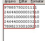 Cadastro de Layout do Arquivo de Coletor Delimitado Configurado com 13 dígitos. O arquivo.