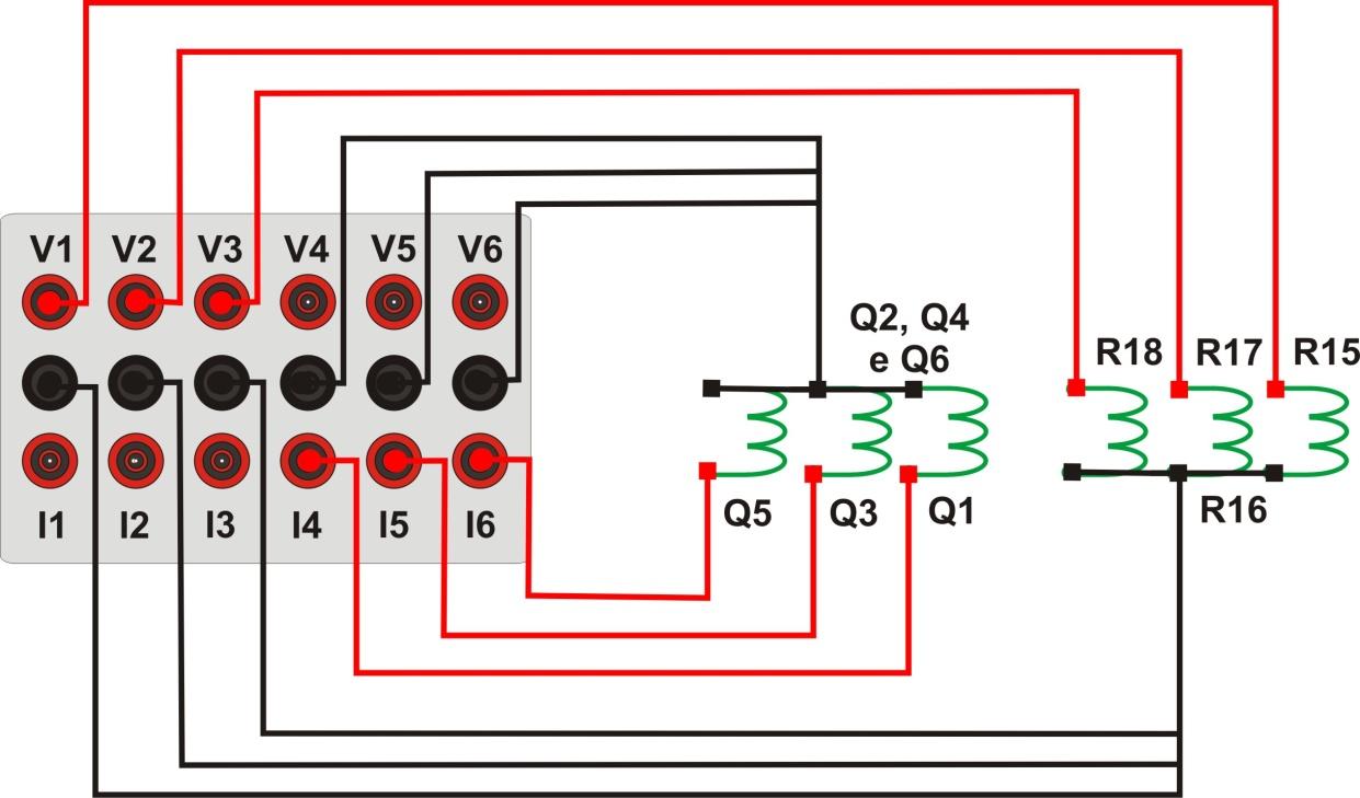 Sequencia para testes do relé 7UM no software Manual 1. Conexão do relé ao CE-6006 No apêndice A mostram-se as designações dos terminais do relé. 1.1 Fonte Auxiliar Ligue o positivo (borne vermelho) da Fonte Aux.