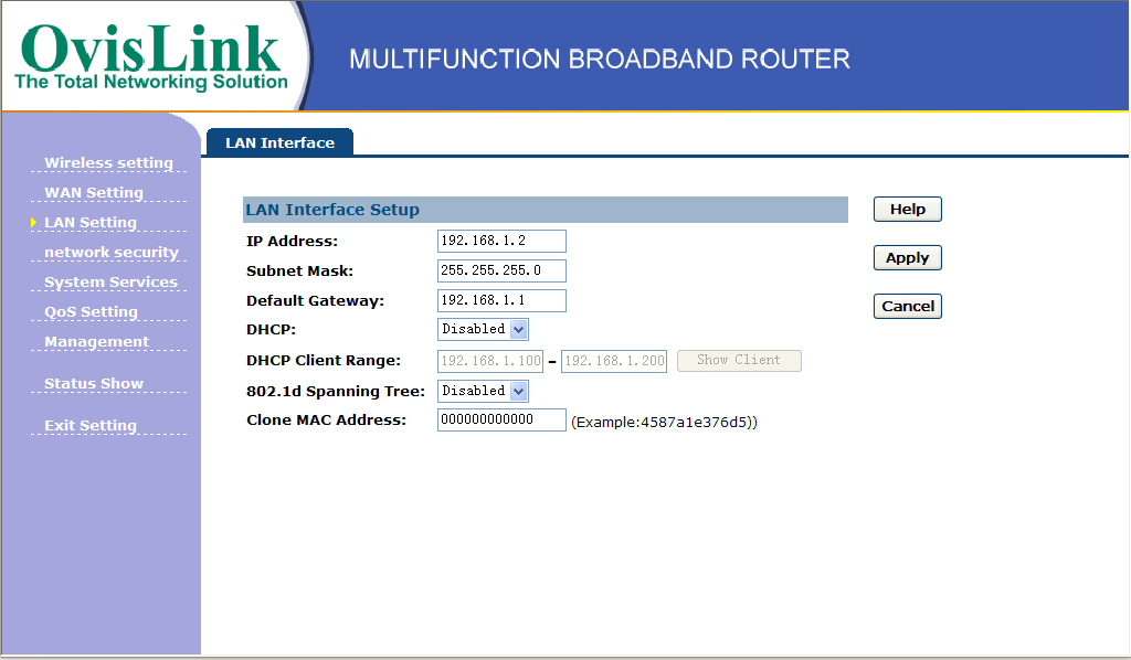 Exemplo na imagem abaixo: Clique no botão OK na página que aparece (imagem abaixo): Atenção: Como o IP da rede local (LAN) foi modificado, teremos que entrar novamente nas configurações do roteador