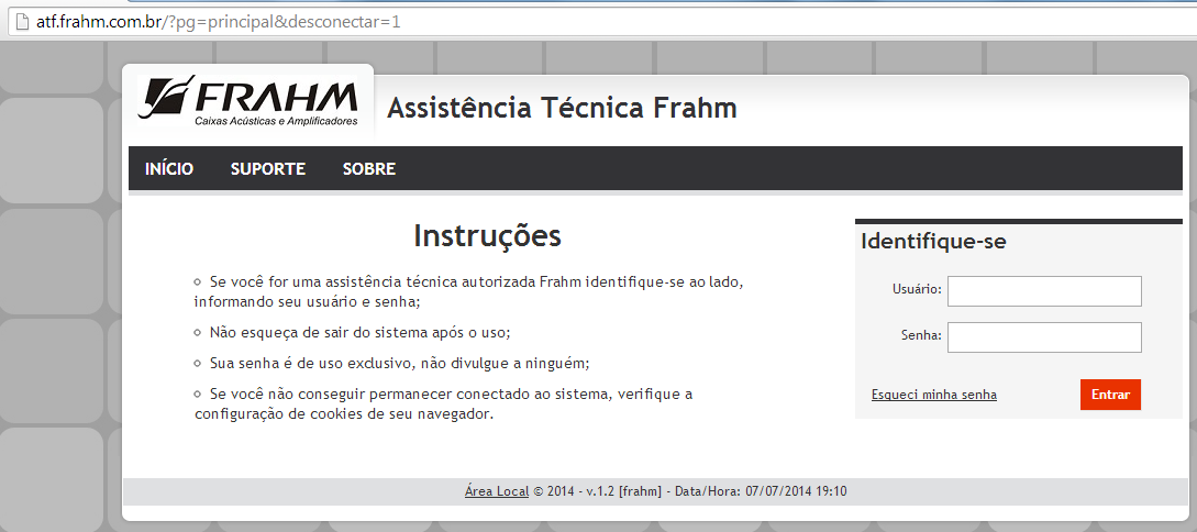 Página3 1. Como Acessar o Sistema ATF 1.