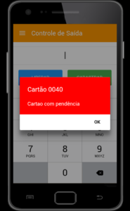 Caso tentar liberar o cartão e ele não esteja com pendência, irá retornar a mensagem Liberado com Sucesso!