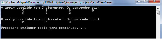 Sexto Ex. de Operadores Sexto Ex. de Operadores Construtor explicit Caso o construtor não fosse explicit... O compilador assumiria que a chamada outputarray(const Array &a); outputarray(3) Sexto Ex.