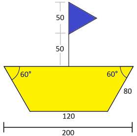 a) um triângulo de lado 50 pintado de amarelo b) um quadrado de lado 100 pintado de vermelho c) um hexágono de lado 80 pintado de verde d) um heptágono de lado 70 pintado de azul 2) Edite os