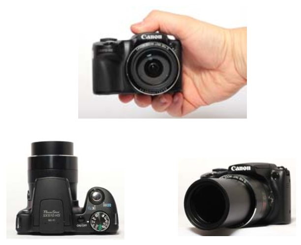 Primeiras impressões A Canon Powershot SX510 HS é uma câmera localizada entre as categorias de Bridge e SuperZoom.