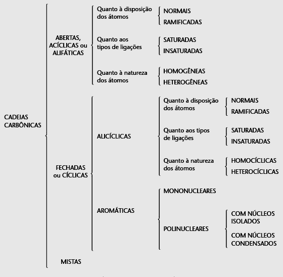 CLASSIFICAÇÃO DAS CADEIAS CARBÔNICAS QUANTO A NATUREZA DOS ÁTOMOS QUE COMPÕEM A CADEIA CADEIA HOMOGÊNEA não apresenta um heteroátomo entre os átomos de carbono.