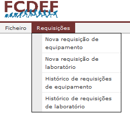 Manual de utilização A plataforma de requisições do Laboratório de Biocinética permite a alunos e docentes a requisição de material e equipamentos e a reserva do laboratório.