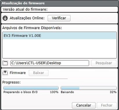 SUMÁRIO Atualização automática do firmware O firmware é o software que está dentro do Bloco EV3. Sem esse firmware, o Bloco EV3 não vai funcionar.