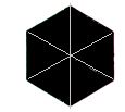 Razão de semelhança entre (III) e (I): k = 3. Razão de semelhança entre (III) e (II): k = 3. 2 23. Triplicação dos hexadeltas.