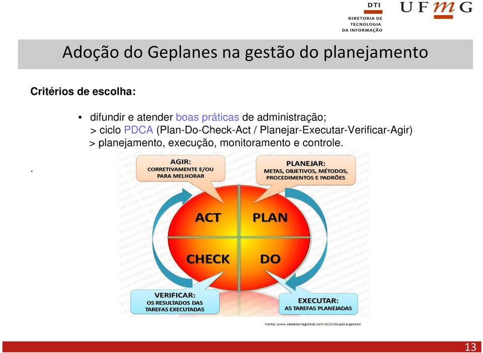 administração; > ciclo PDCA (Plan-Do-Check-Act /