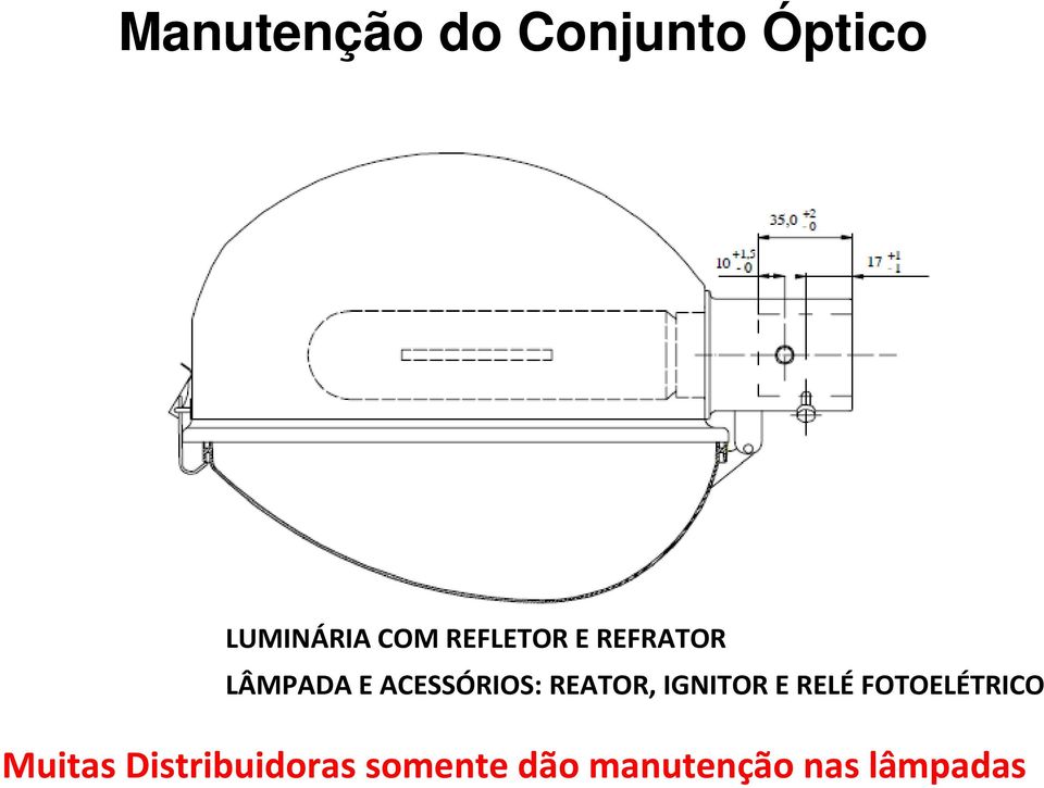 REATOR, IGNITOR E RELÉ FOTOELÉTRICO Muitas