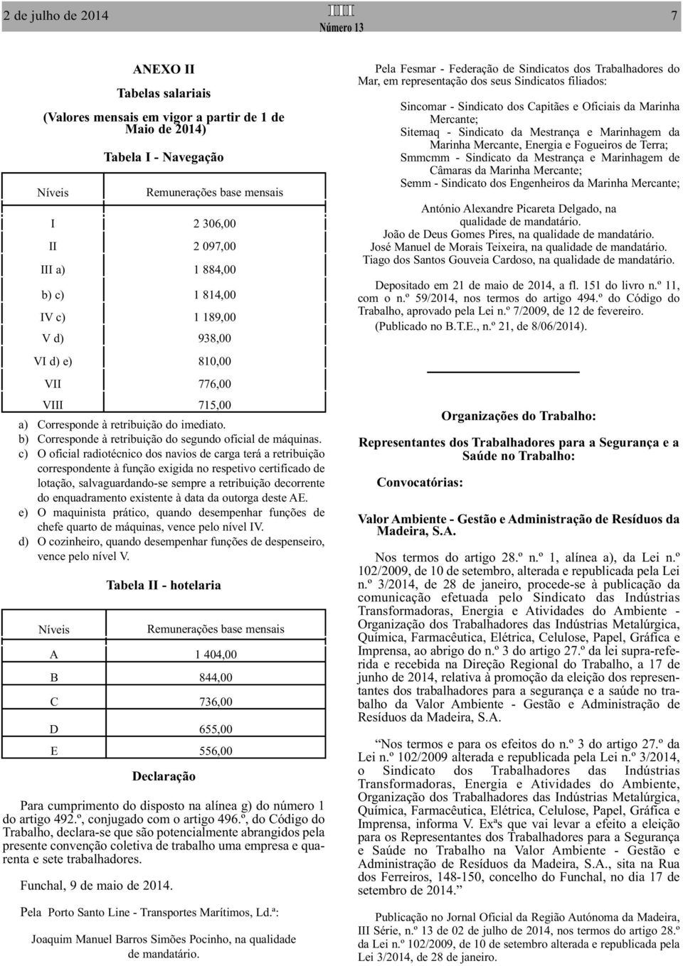 c) O oficial radiotécnico dos navios de carga terá a retribuição correspondente à função exigida no respetivo certificado de lotação, salvaguardando-se sempre a retribuição decorrente do