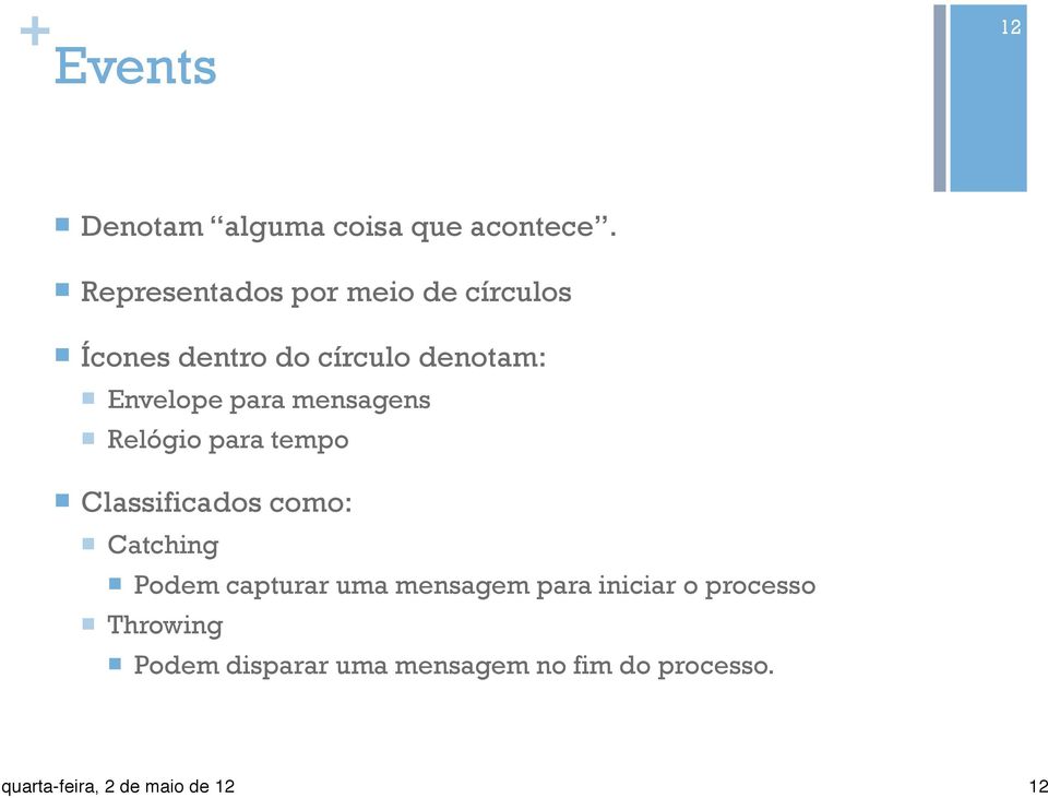 Envelope para mensagens n Relógio para tempo n Classificados como: n Catching n