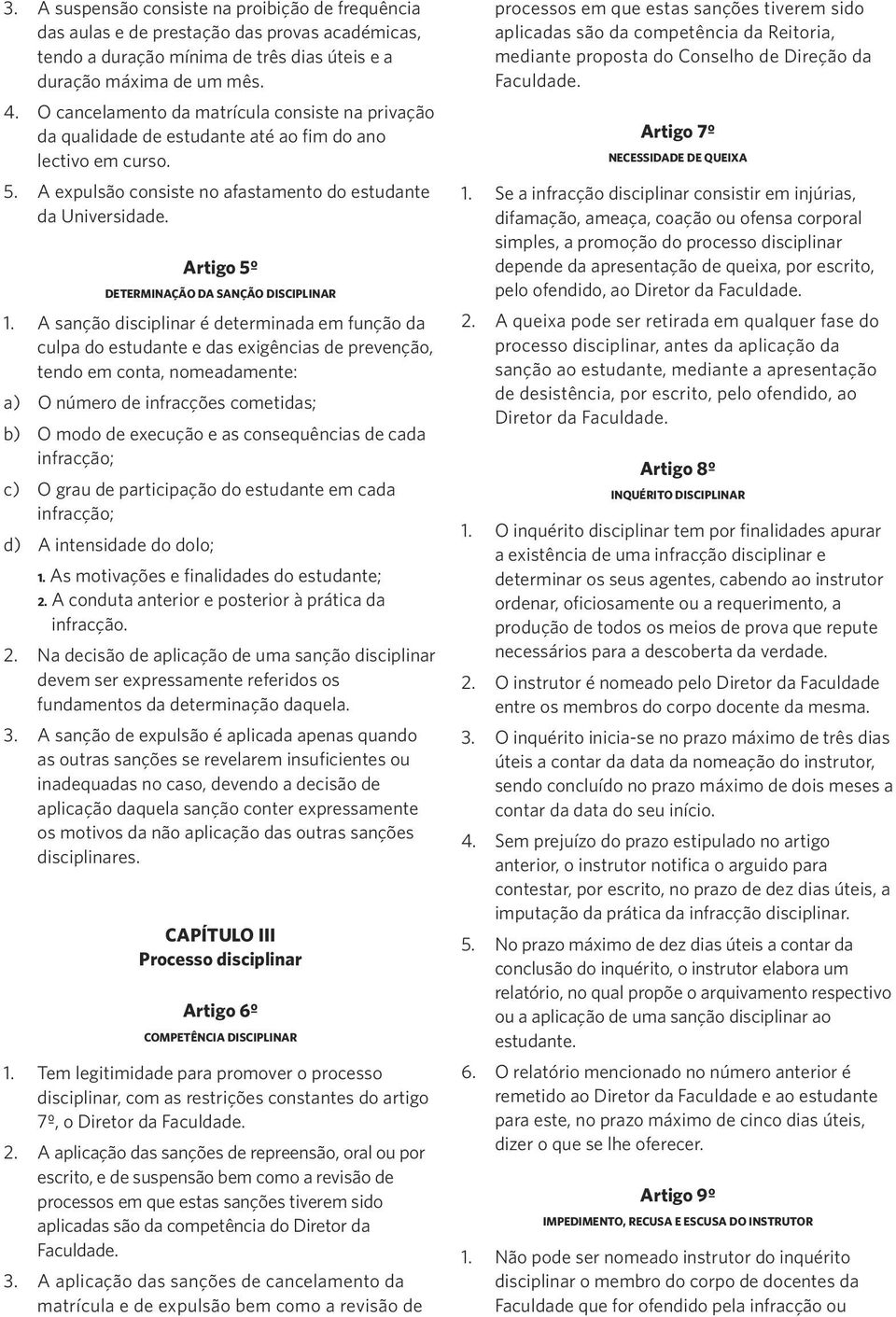 Artigo 5º DETERMINAÇÃO DA SANÇÃO DISCIPLINAR 1.