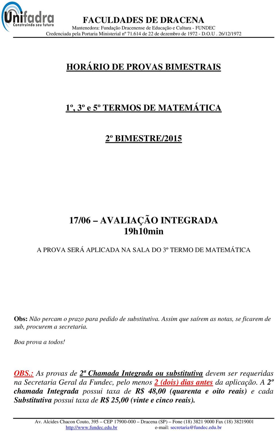 AVALIAÇÃO INTEGRADA 19h10min A