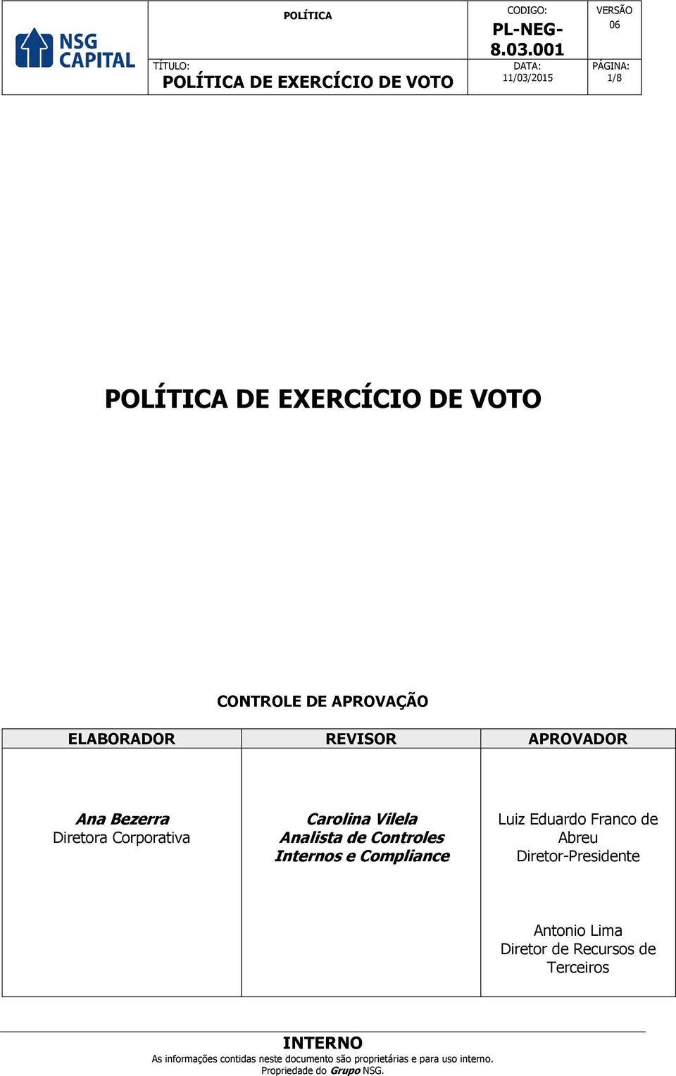 Controles Internos e Compliance Luiz Eduardo Franco de Abreu