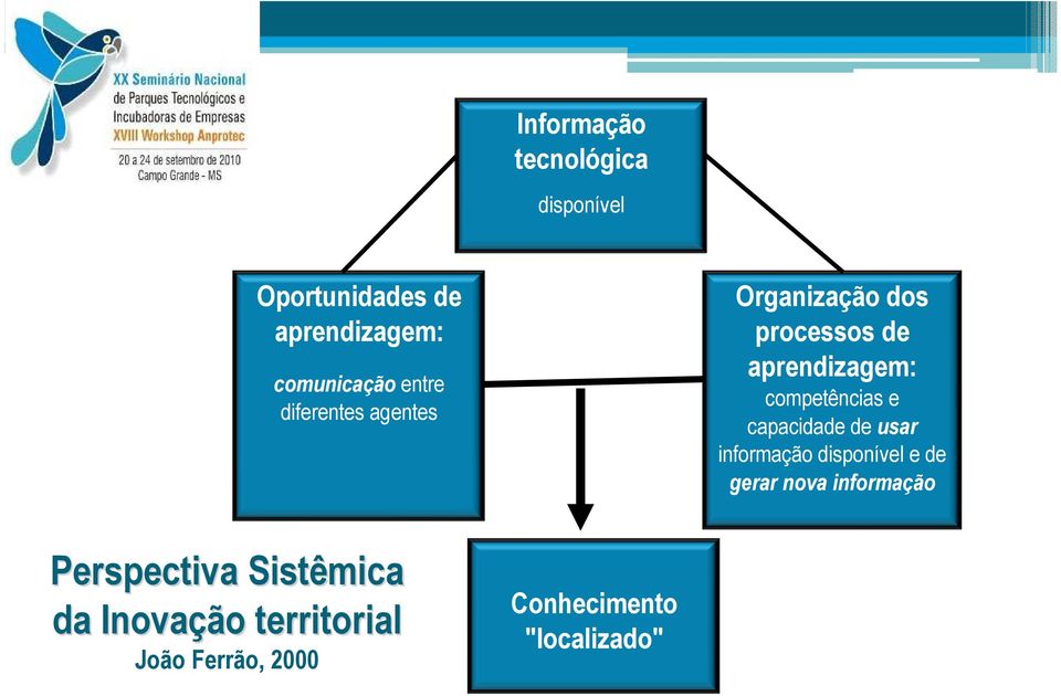 competências e capacidade de usar informação disponível e de gerar nova