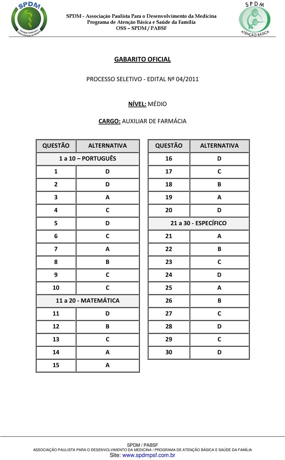 30 - ESPECÍFICO 6 C 21 A 7 A 22 B 8 B 23 C 9 C 24 D 10 C 25