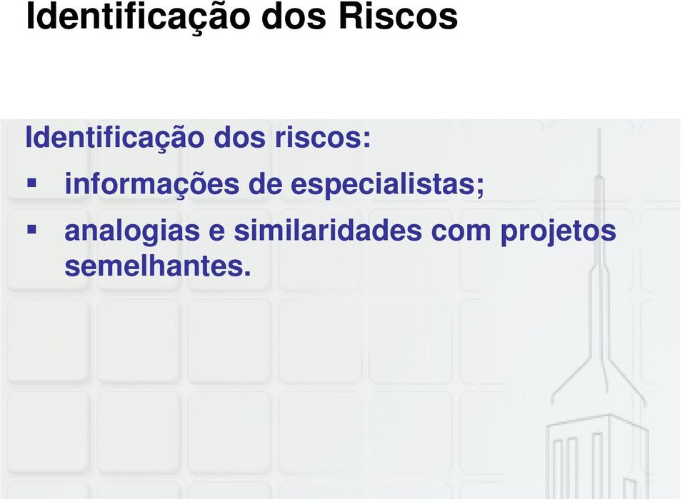 informações de especialistas;