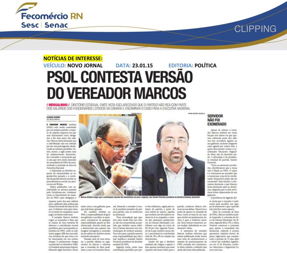 NOVO JORNAL DATA: