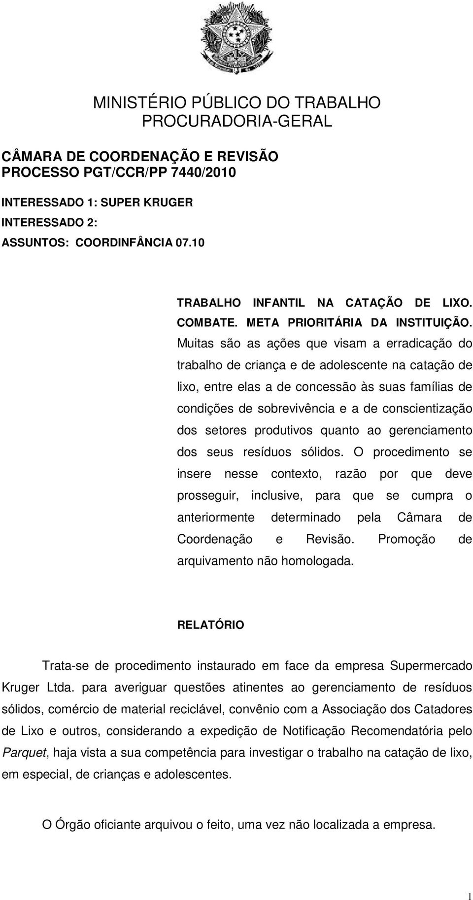 dos setores produtivos quanto ao gerenciamento dos seus resíduos sólidos.