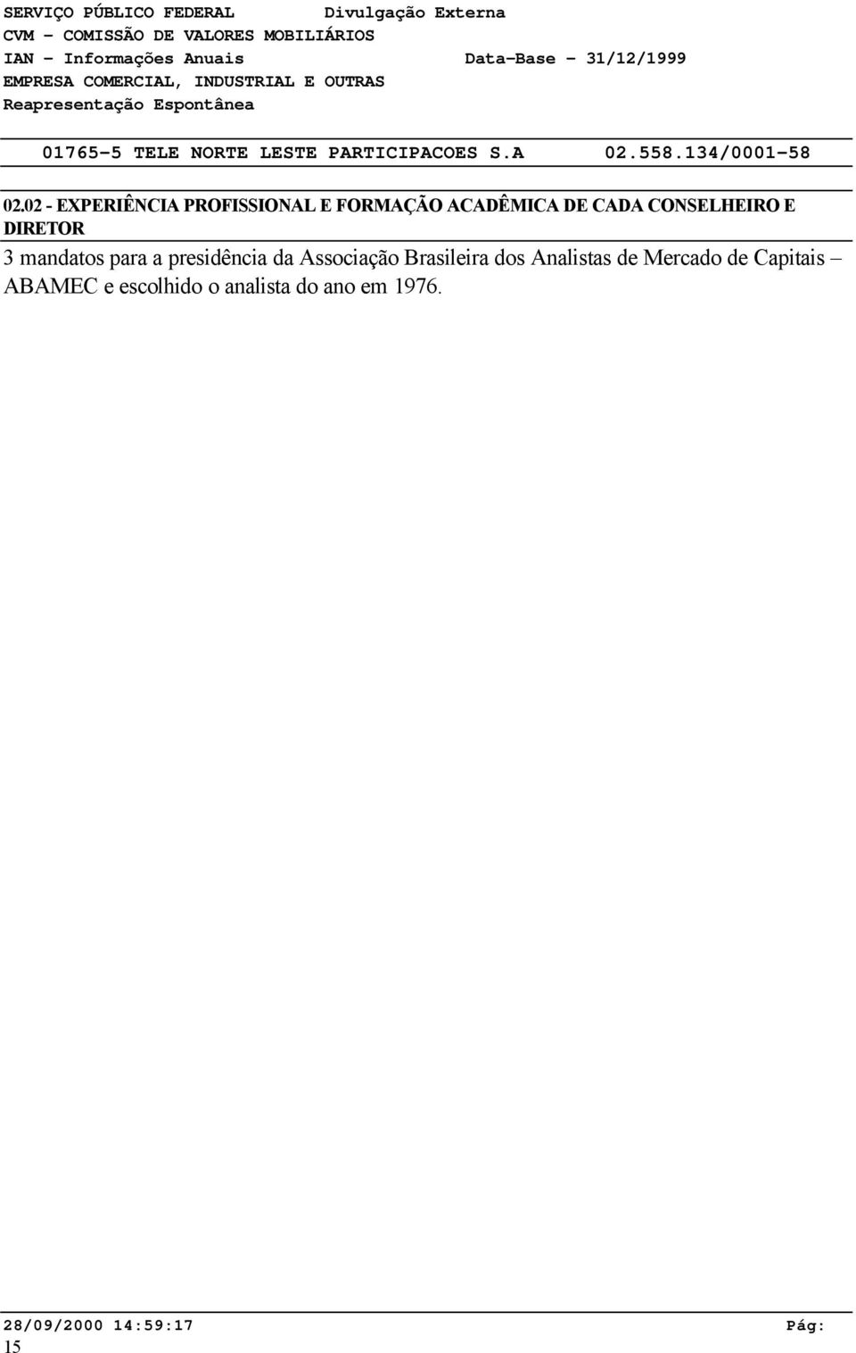 Associação Brasileira dos Analistas de Mercado de Capitais